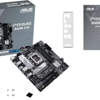 ASUS Prime B660M-A D4 LGA 1700 PRIME B660M-A D4 ¡Oferta! ASUS TARJETA MADRE(open B) PRIME LGA1700 12th& 13th GEN,4xDDR4,1xDp, 2xHDMI, 2x2 M.2 PRIME B660M-A D4