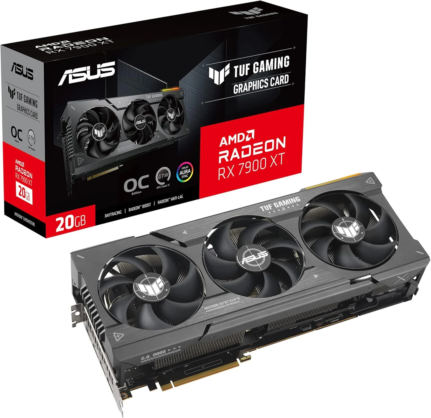 ASUS GEFORCE TUF-RX7900 XT OC 20GB GDDR6 90YVOIV1-MOAA00