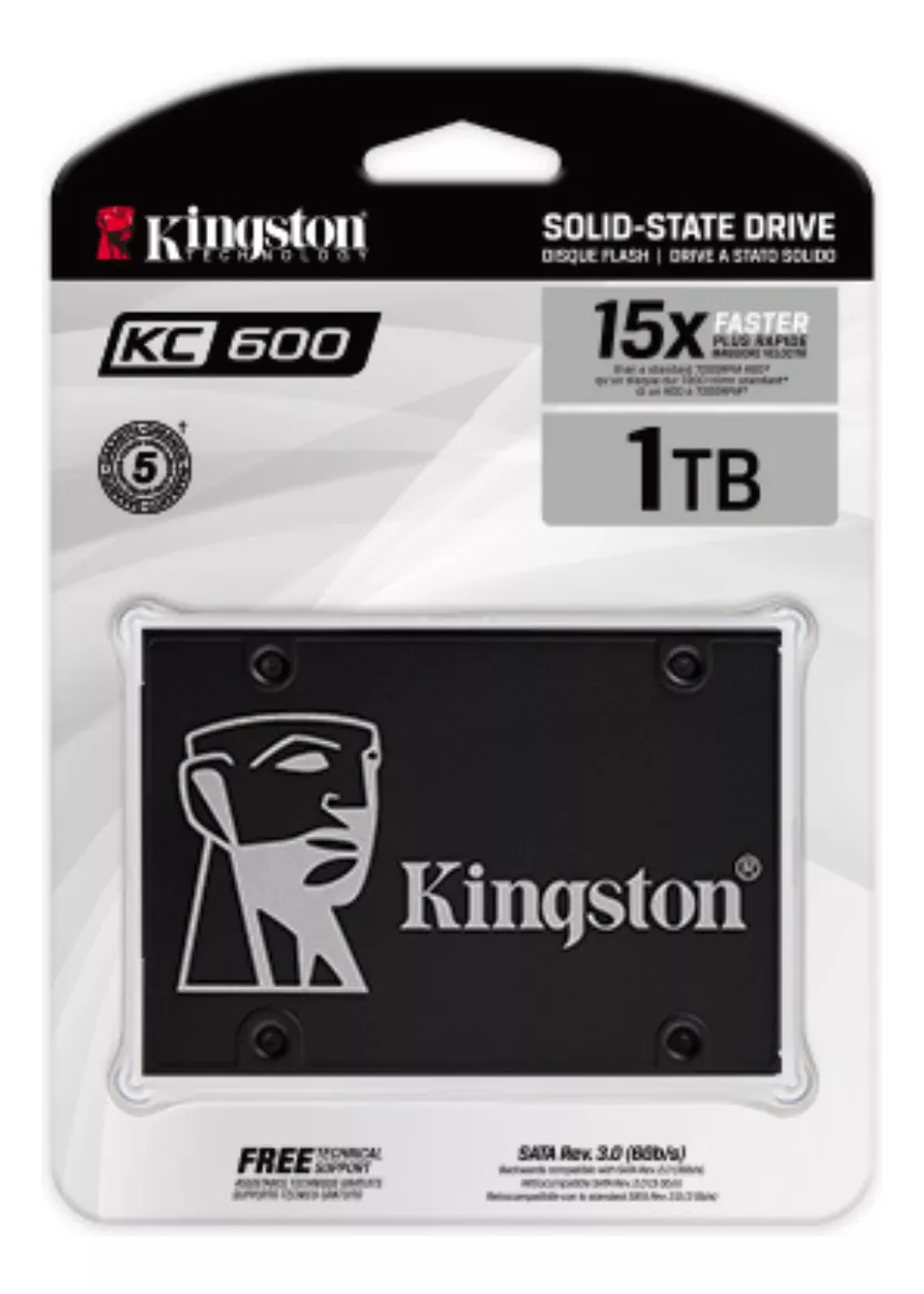 KINGSTON 1TB KC600 SATA REV 3.0 NAND TLC 3D SKC600/1TK