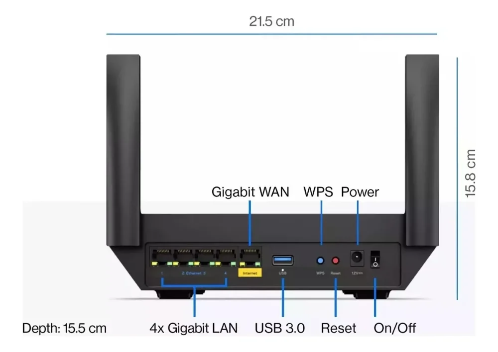 LINKSYS ROUTER WIRELESS MESH AX3000 MR2000