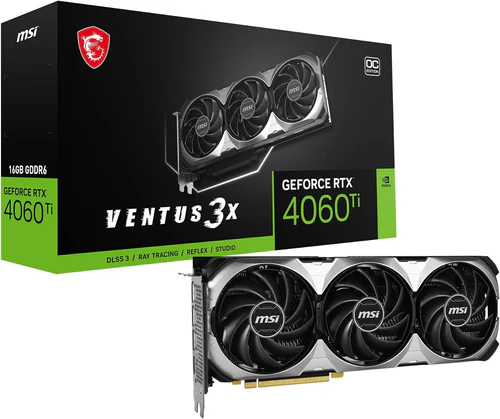 MSI GEFORCE RTX 4060TI VENTUS 3X/ 16GB GDDR6 912-V517-093