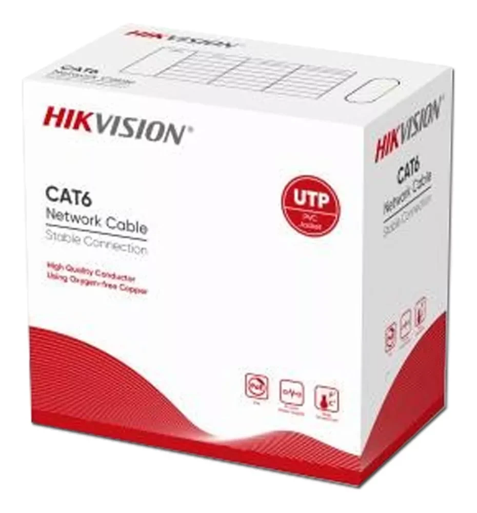 CABLE UTP HIKVISION CAT 6 100% COBRE CERTIFICADO DS-1LN6U-G