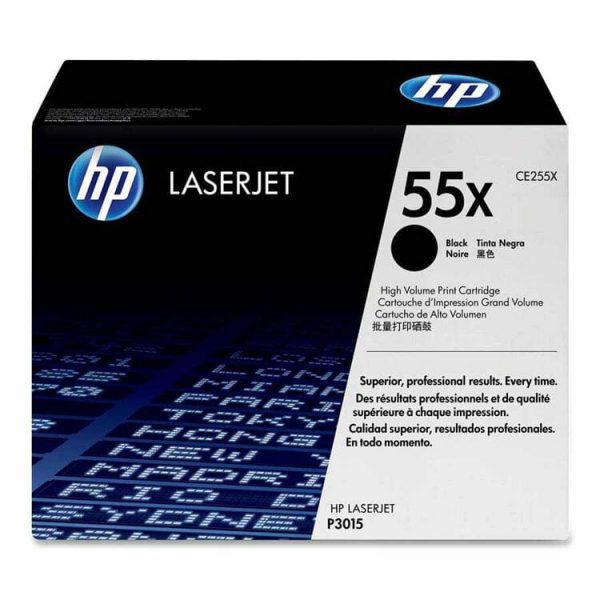 HP 55X Tóner Negro Alto Rendimiento CE255X HP 55X Tóner Negro Alto Rendimiento CE255X