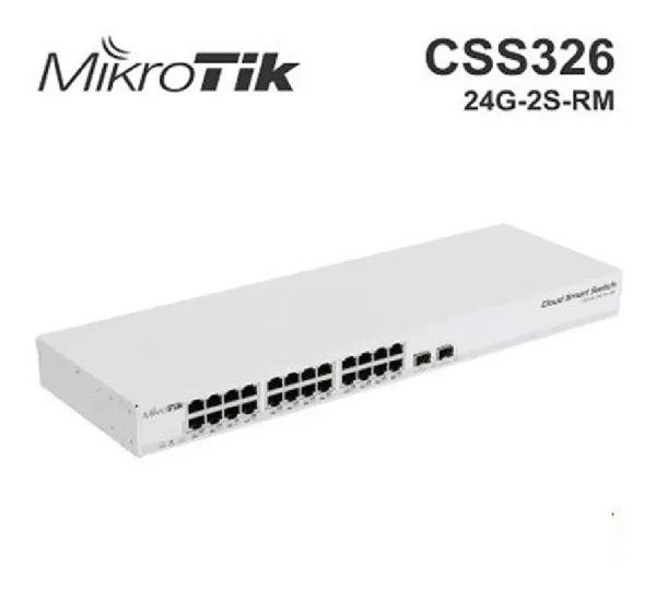 MIKROTIK Cloud Smart Switch CSS326-24G-2S+RM MIKROTIK Cloud Smart Switch CSS326-24G-2S+RM