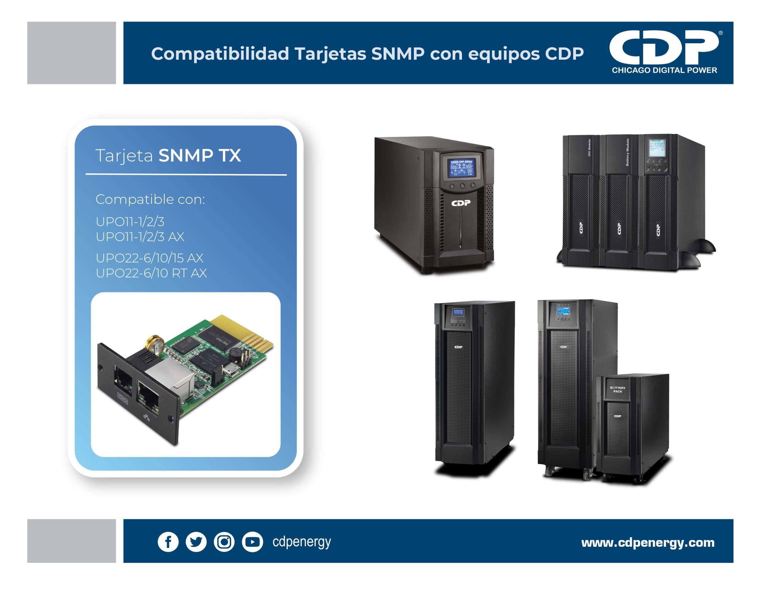 CDP TARJETA MONITOREO MULTIPLES UPS UPO33-PF 365 SNMP-DY520 CDP TARJETA MONITOREO MULTIPLES UPS UPO33-PF 365 SNMP-DY520