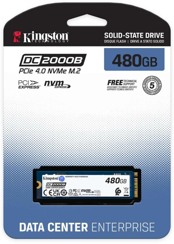 KINGSTON 480GB SSD PCIe 4.0 NVMe M.2 ENTERP SEDC2000BM8/480G KINGSTON 480GB SSD PCIe 4.0 NVMe M.2 ENTERP SEDC2000BM8/480G