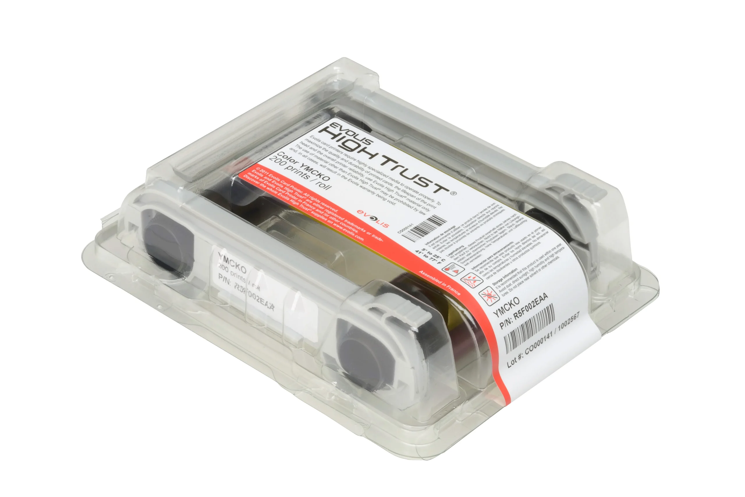 Evolis Ribbon Monocromática Blanca 1000 páginas RCT015NAA Evolis Ribbon Monocromática Blanca 1000 páginas RCT015NAA