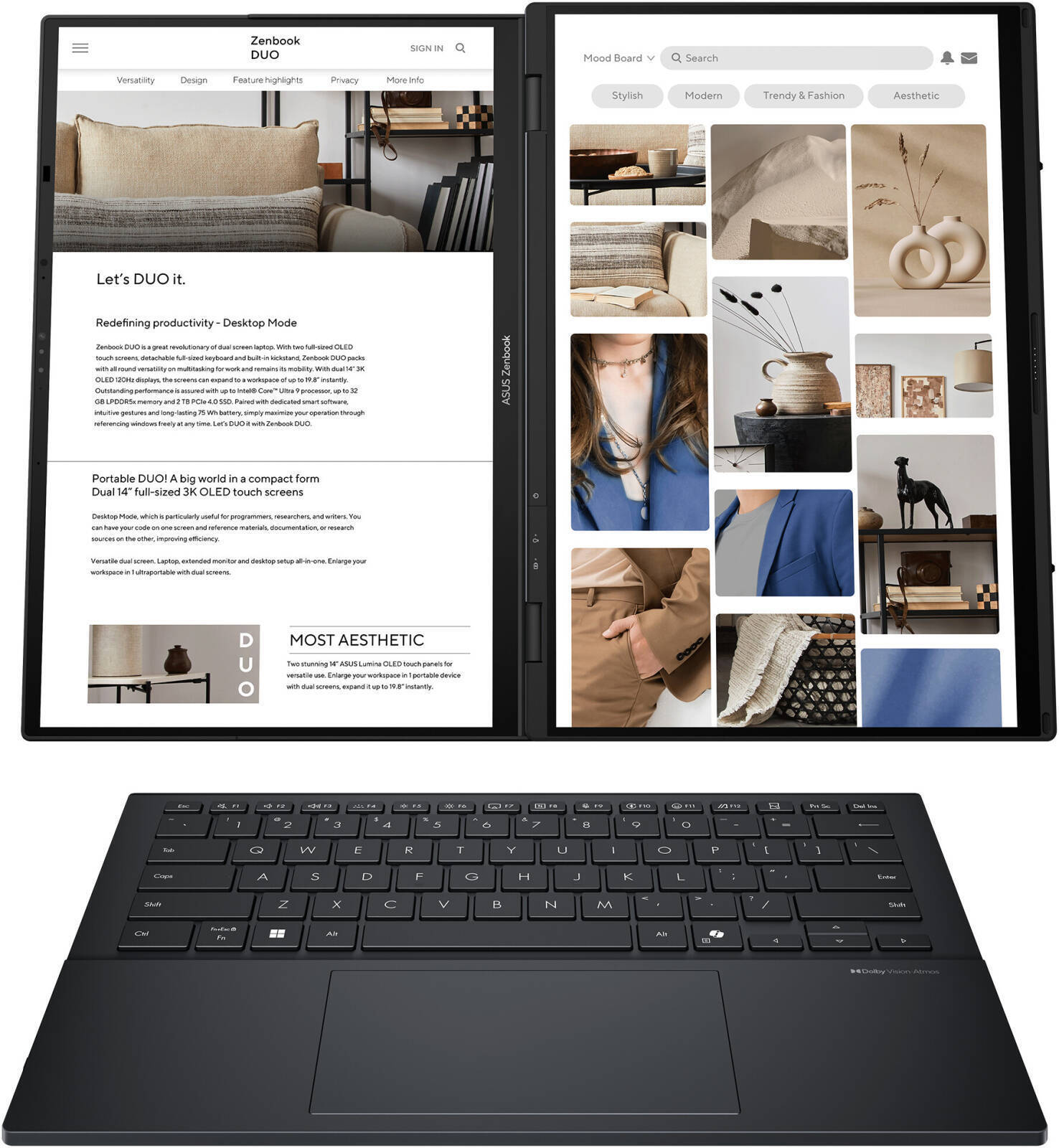 ASUS ZENBOOK DUO UX8406CA-IS99T 14" TOUCH ULTRA 9 32GB 2TB 90NB14X1-M002J0 ASUS ZENBOOK DUO UX8406CA-IS99T 14" TOUCH ULTRA 9 32GB 2TB 90NB14X1-M002J0