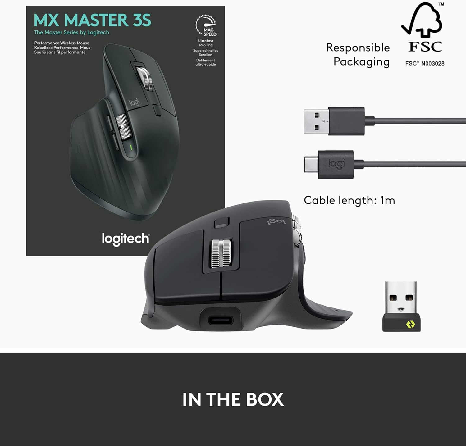 LOGITECH MX MASTER 3S 8000DPI 7 BOTONES 910-006561 LOGITECH MX MASTER 3S 8000DPI 7 BOTONES 910-006561