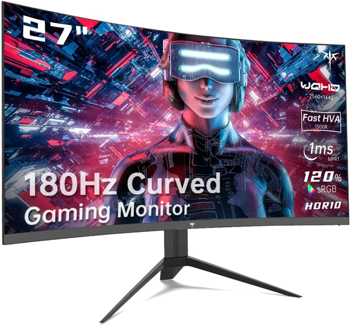 MONITOR KTC 27" GAMING CURVO QHD E-LED 2560 x 1440 27SG850 MONITOR KTC 27" GAMING CURVO QHD E-LED 2560 x 1440 27SG850