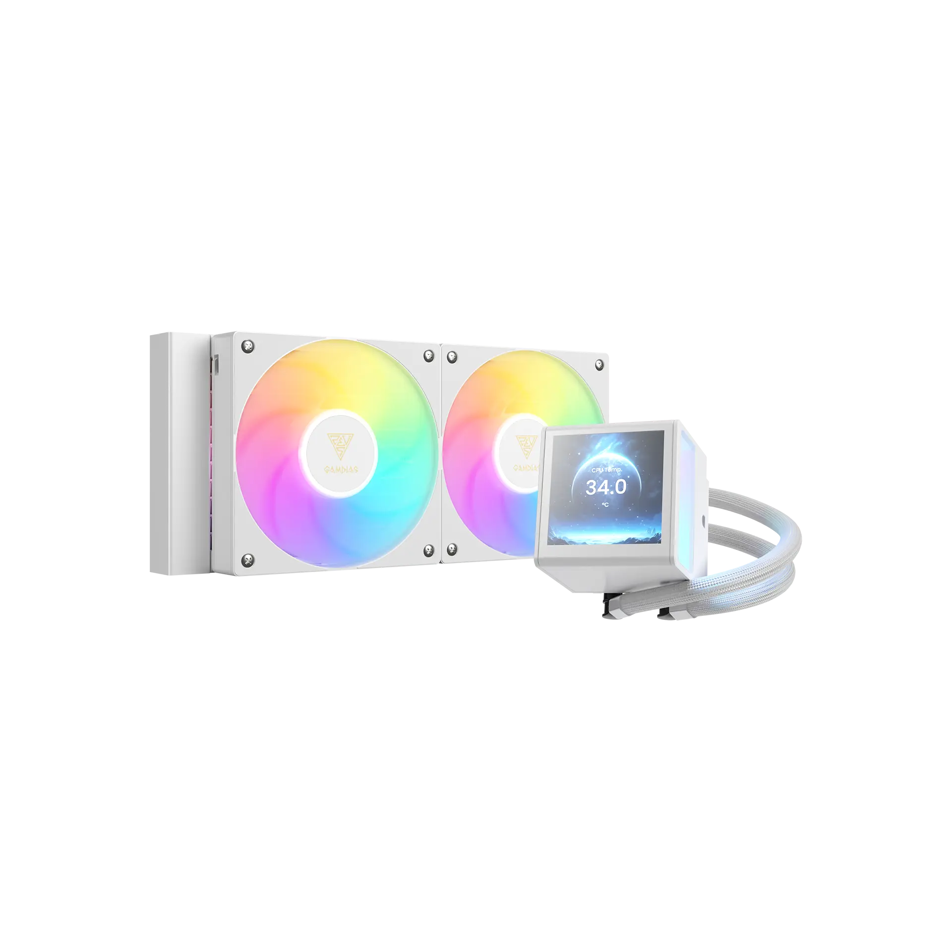 ENFRIADOR LIQUIDO GAMDIAS CHIONE P5-240 WH LGA1851/AM5 CHIONE P5-240 WH ENFRIADOR LIQUIDO GAMDIAS CHIONE P5-240 WH LGA1851/AM5 CHIONE P5-240 WH