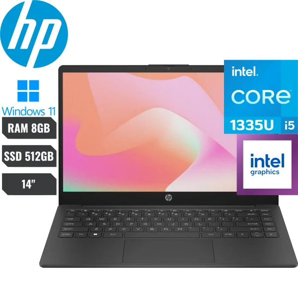 HP 14T-EP000 PORTATIL CORE I5-1335U 8GB 256GB SSD 14" NEGRA 730R4AV HP 14T-EP000 PORTATIL CORE I5-1335U 8GB 256GB SSD 14" NEGRA 730R4AV